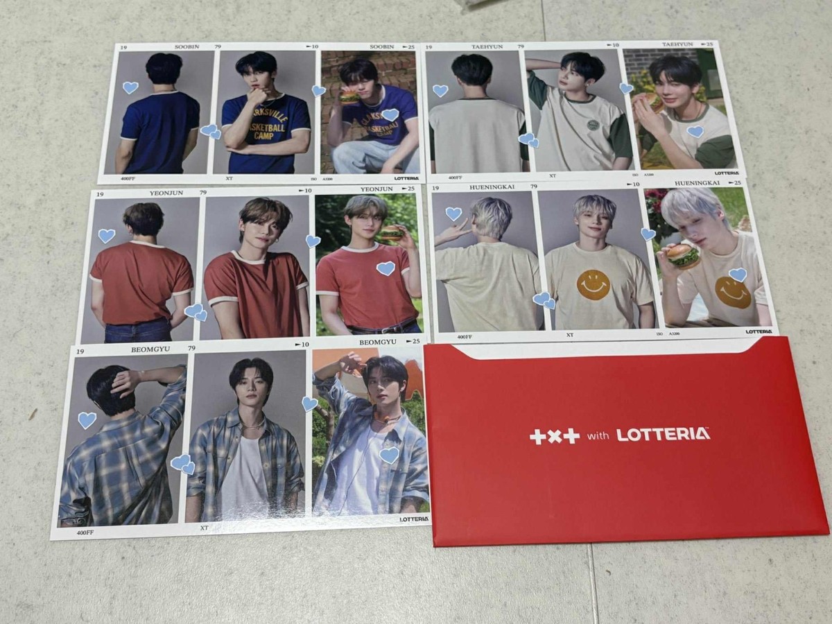 TXT TOMORROW X TOGETHER COLLAB WITH LOTTERIA POSTCARD OFFICIAL
