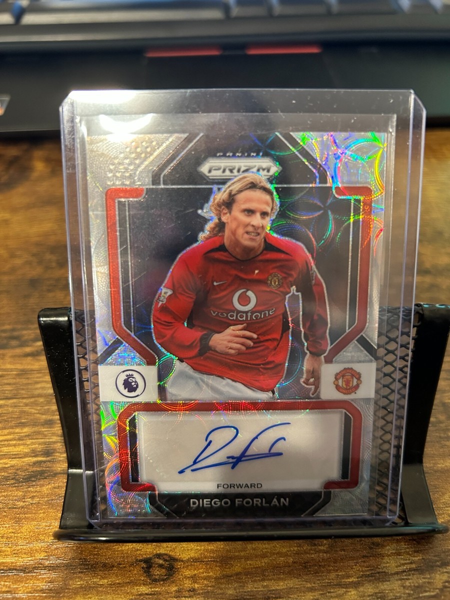 Diego Forlan Autograph 2022-23 Panini Prizm Signature Manchester