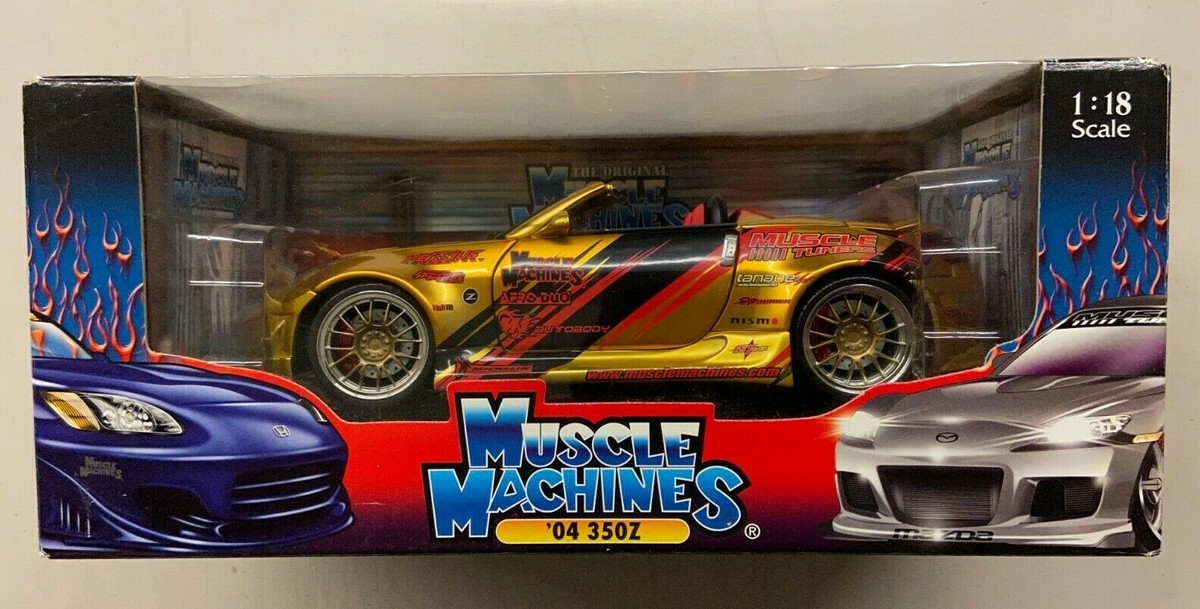 Muscle Machines Tuners 1:18 Scale Diecast Metal Car '04 Nissan