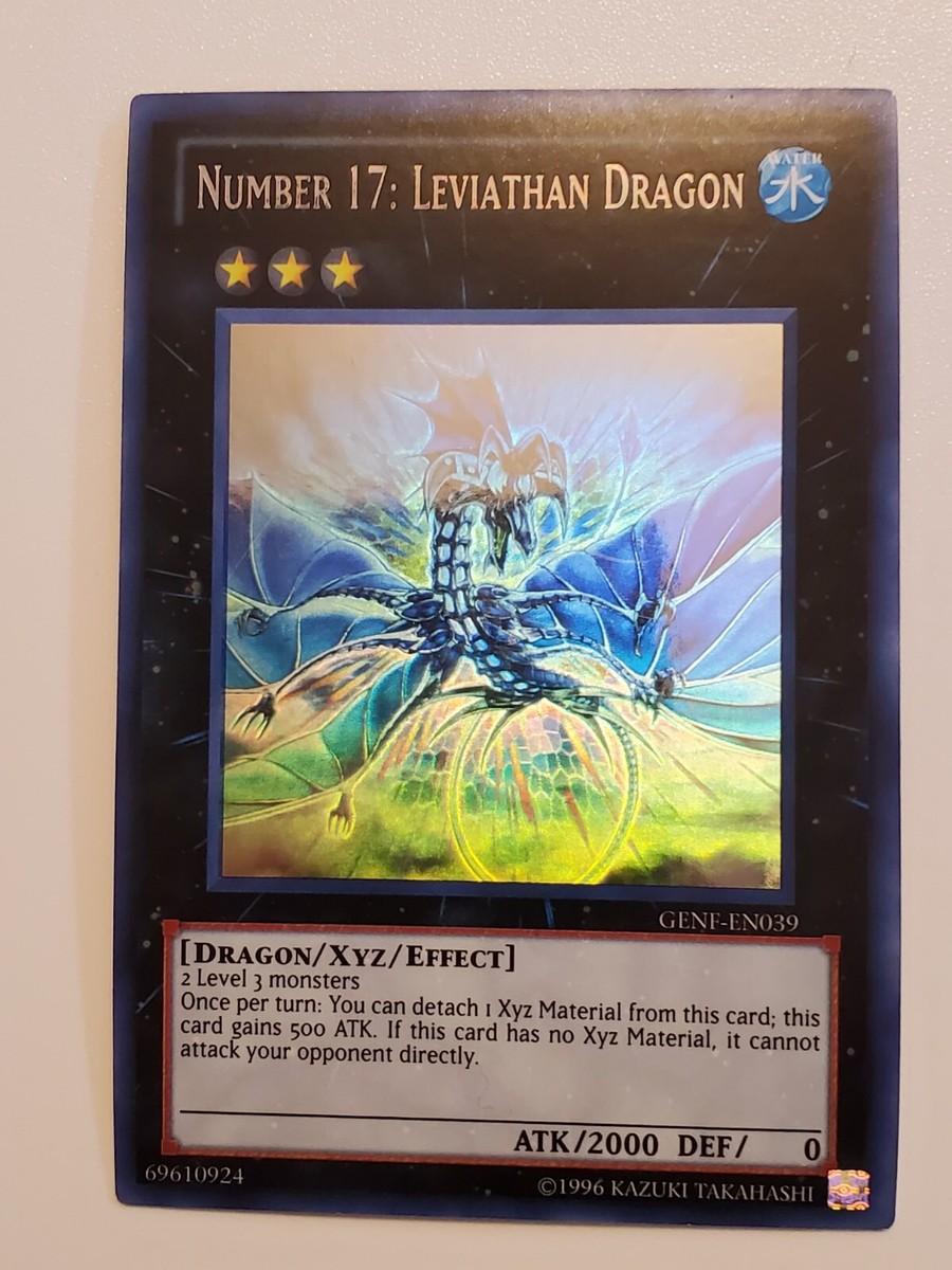 Yugioh Number 17: Leviathan Dragon GENF-EN039 Ghost rare