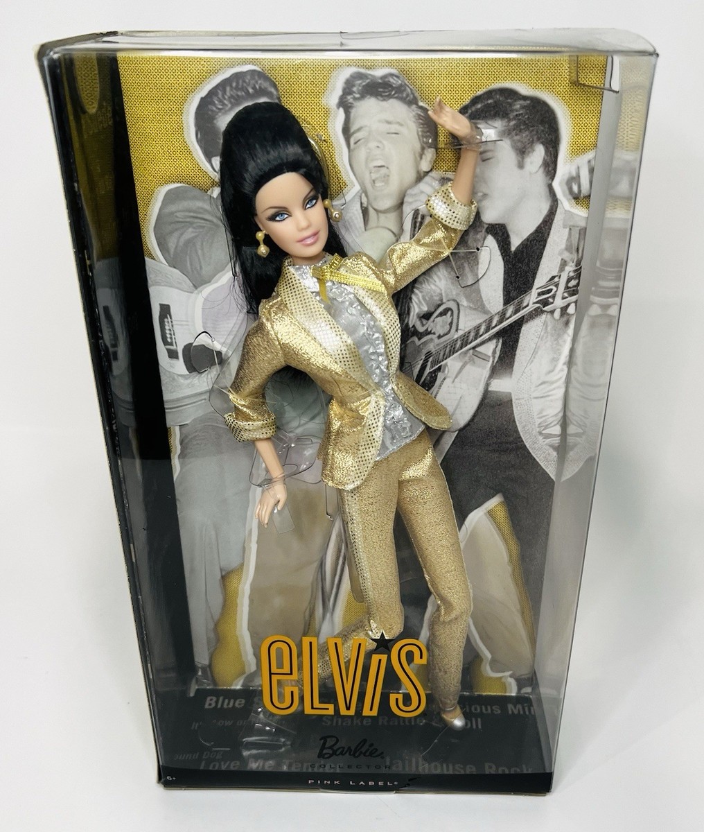Barbie as Elvis Presley, Gold Suit Doll, Pink Label, 2010 Mattel