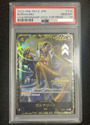 PSA 10 Borsalino OP02-114 SR Championship 2023 Top Prize ONE PIECE