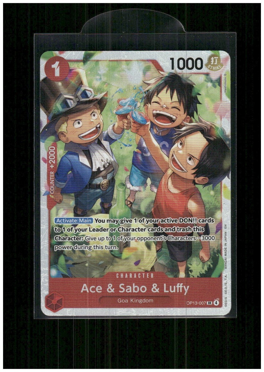 Ace & Sabo & Luffy OP13-007 SR Art Carrying on His Will ENGLISH | eBay