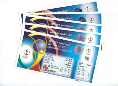 FIFA World Cup 2002 KOREA/JAPAN Unused Tickets; More Matches!! | eBay