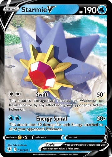 PSA 8 Starmie V #TG13 2022 Pokemon Sword & Shield Astral Radiance