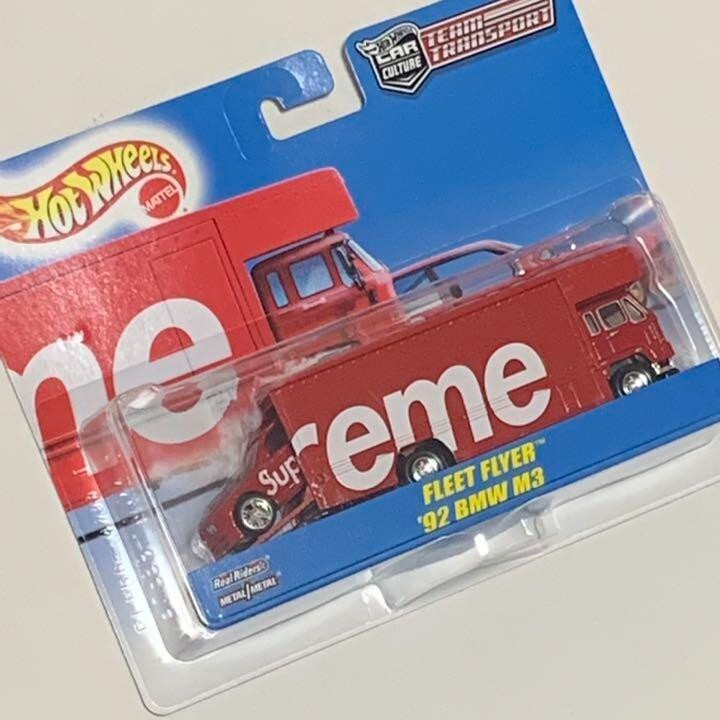 Supreme Hot Wheels Fleet Flyer + 1992 BMW M3 Red IN HAND Limited