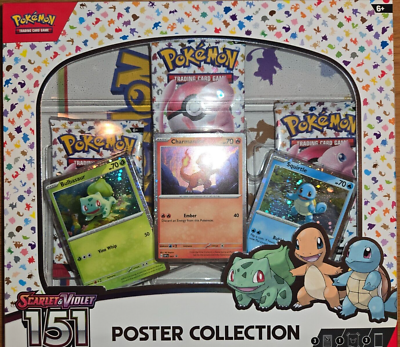 Pokemon TCG Scarlet & Violet 151 Poster Collection BRAND NEW