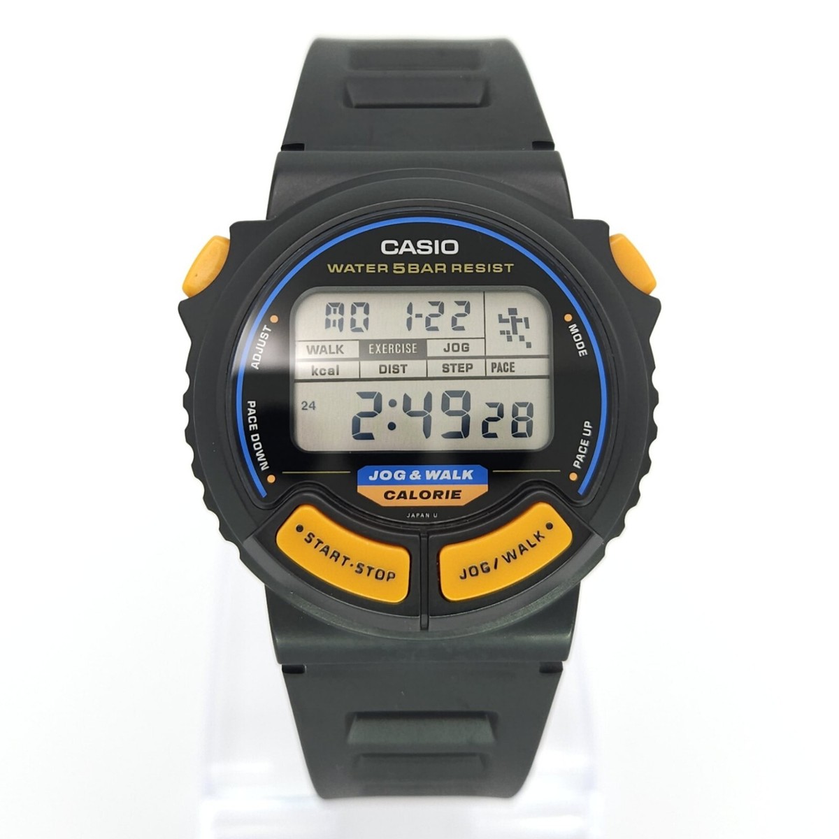 NOS CASIO JC-11 RUNNING MAN JOG & WALK CALORIE VINTAGE DIGITAL