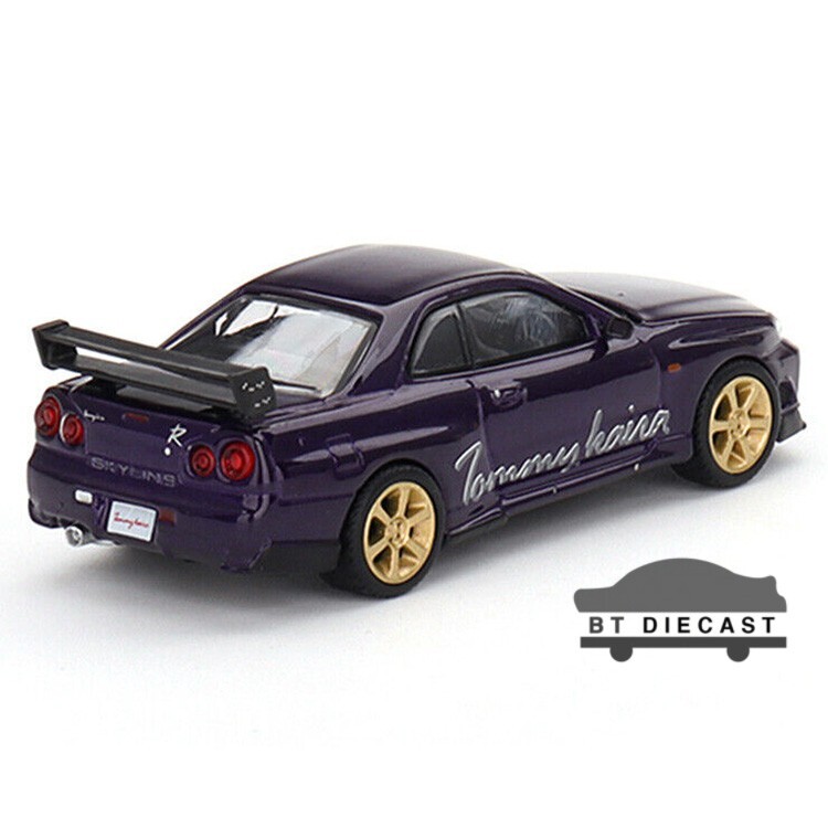 MINI GT NISSAN GT-R R34 TOMMYKAIRA R-Z 1/64 MIDNIGHT PURPLE