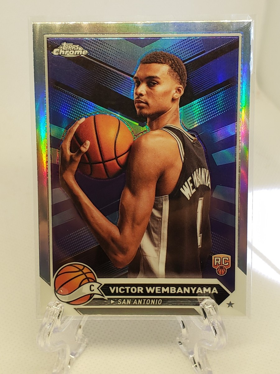 Victor Wembanyama 2023-24 Topps Chrome Basketball Silver Refractor