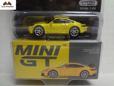 Mini GT PORSCHE 911 GT3 Racing Yellow 1:64 MGT00565 | eBay