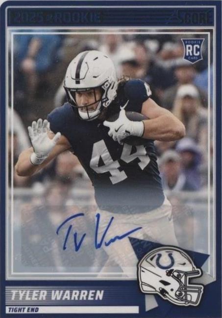 2025 Score - Rookies Tyler Warren #21 Signatures (AU, RC) for sale