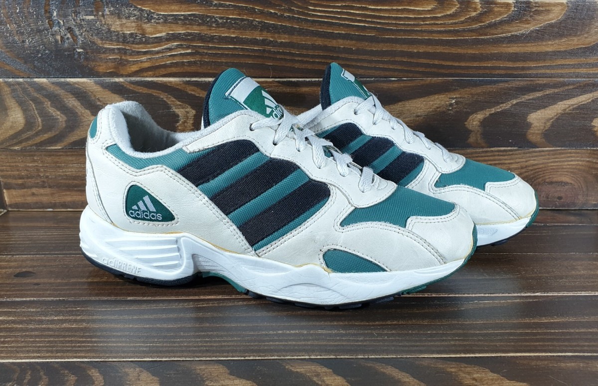 Vintage 1997 ADIDAS ESOTERIC CUSHION White Green Sneakers Very