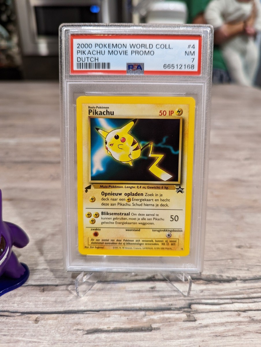 PSA 7 Dutch Pikachu 4 Movie Promo 2000 Pokemon World Collection