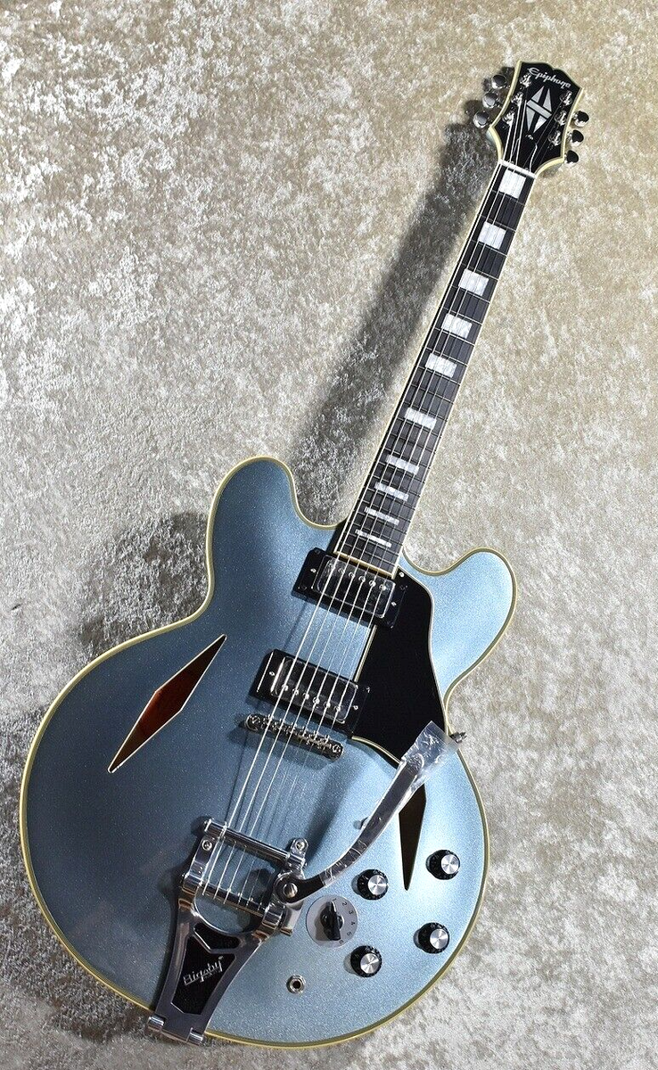 Epiphone Shinichi Ubukata ES-355 Custom Bigsby ver.02 Pelham Blue