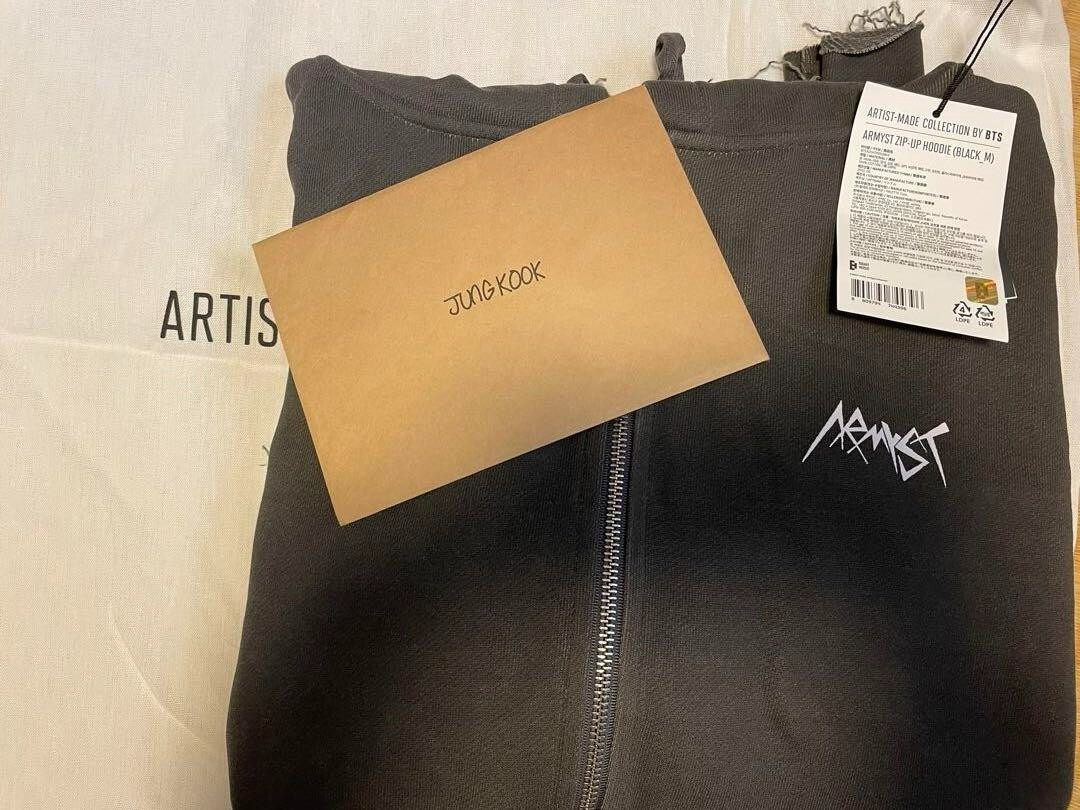 ARTIST-MADE COLLECTION BY BTS Jung Kook ARMYST Zip-Up Hoody Black