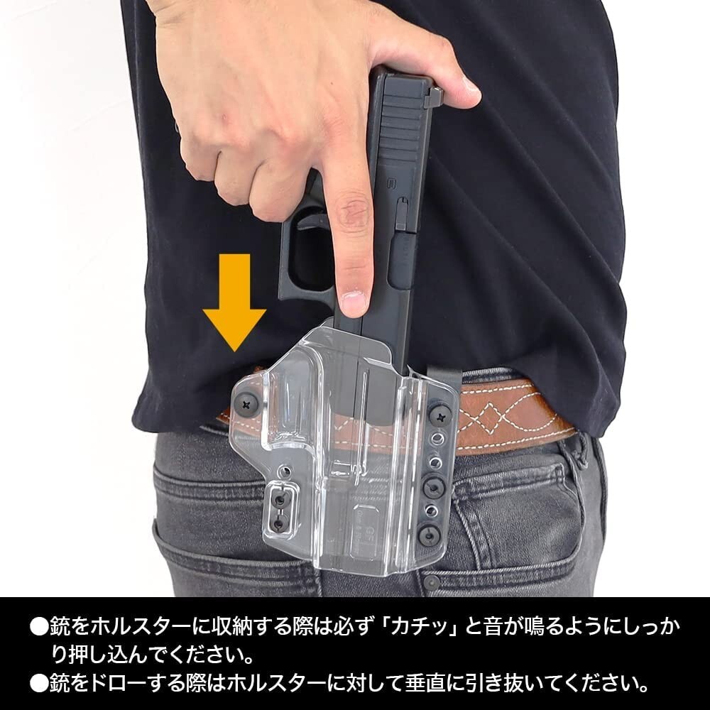 LayLax Airsoft GARUDA [ 2WAY CLEAR HOLSTER for GLOCK ] Tokyo Marui