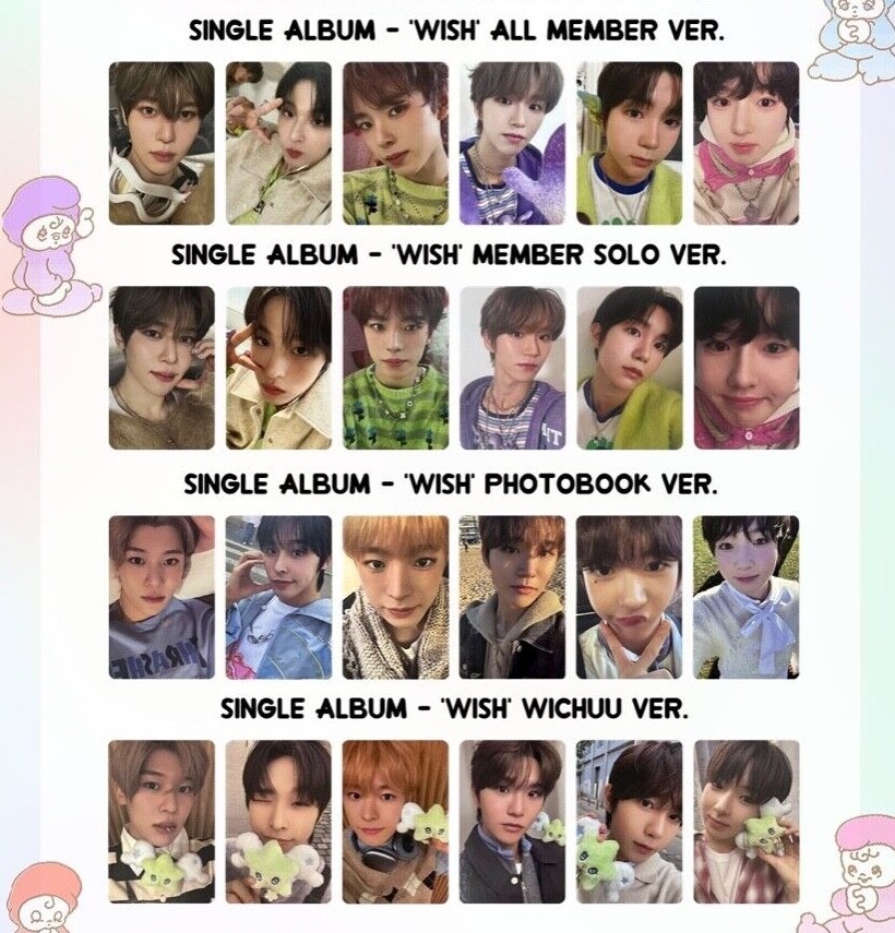 NCT WISH NCT NEW TEAM SINGLE ALBUM WISH JAPANESE VER PHOTOCARD
