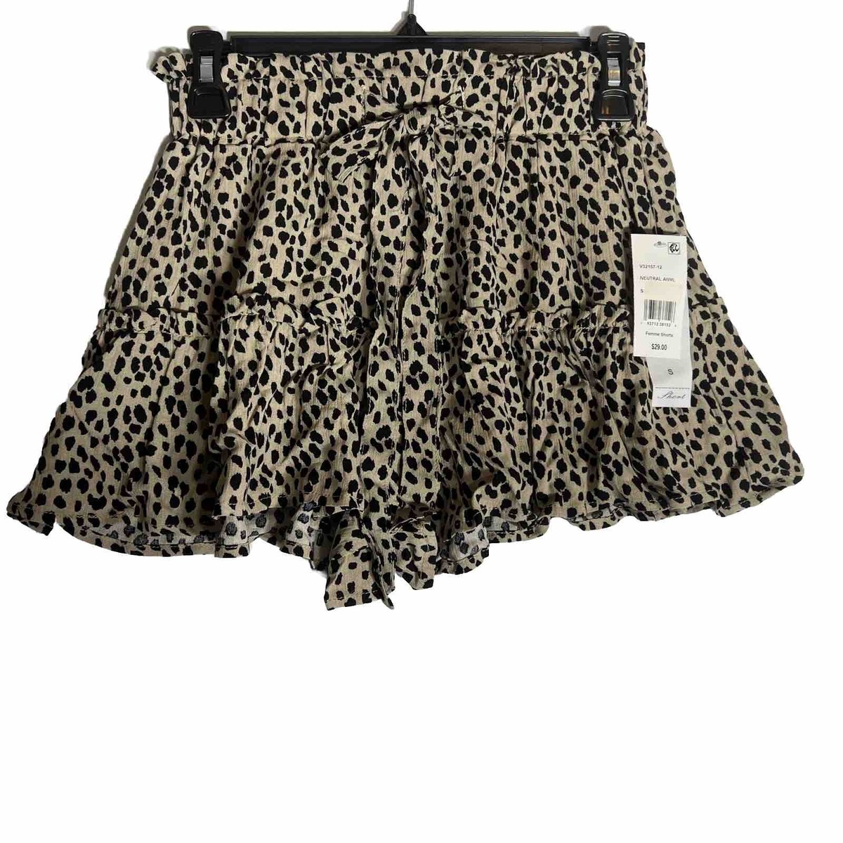 Vanilla Star Juniors' Cheetah-Print Skirty Shorts | eBay