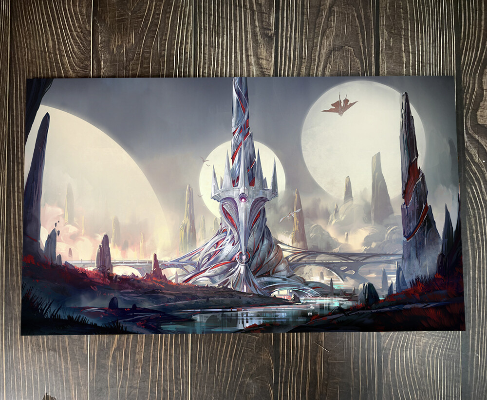 phyrexian angel プレイマット Seb McKinnon サイン入 phyrexian angel