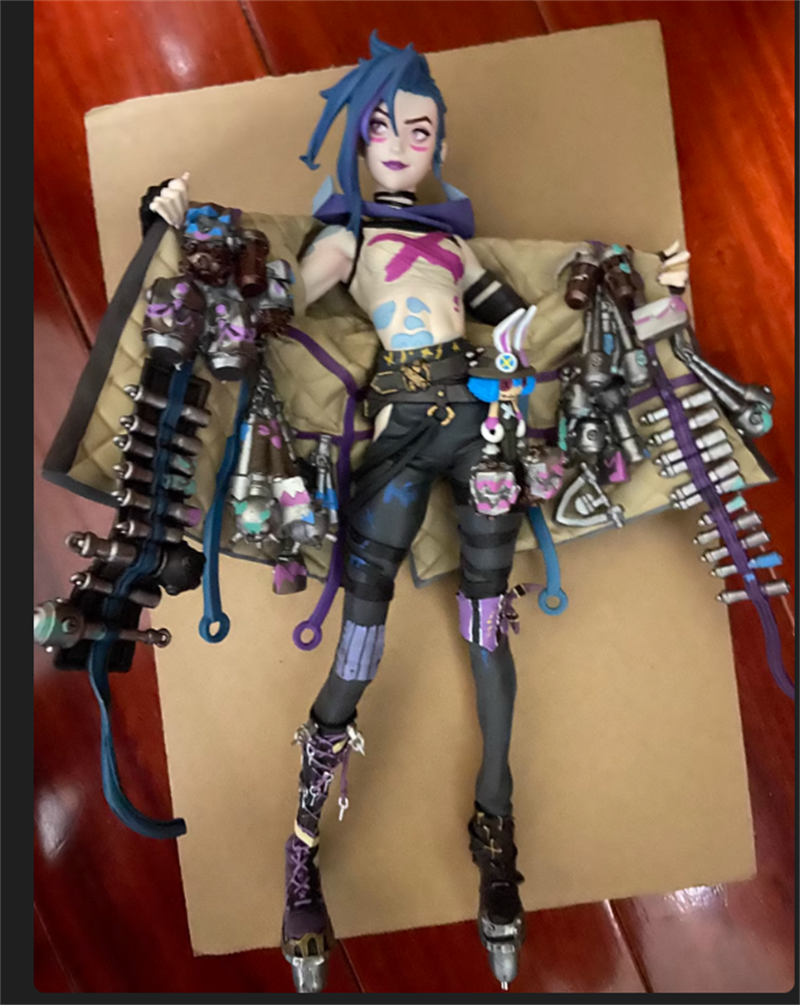 Arcane：League of Legends Jinx 1/7 Figure Statue Model 30.5cm Toy