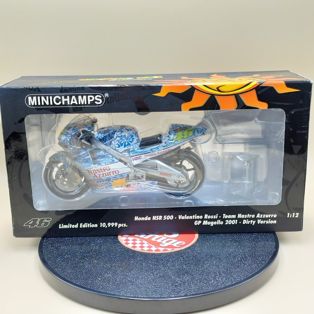 MINICHAMPS 1/12 Honda NSR 500 Valentino Rossi Nastro Azzuro