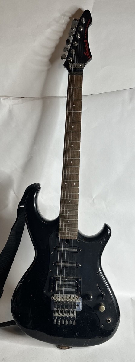 Vintage 1986 Aria Pro II RS Knight Warrior Electric Guitar~Ebony w