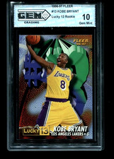 Kobe Bryant #13 Prices [Rookie] | 1996 Fleer Lucky 13 | Basketball