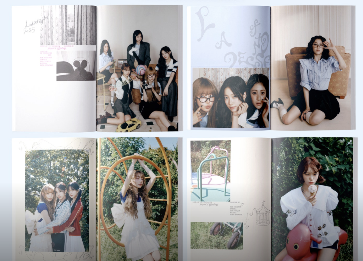 LE SSERAFIM 2025 SEASON'S GREETINGS EVENT WEVERSE POB OFFICIAL