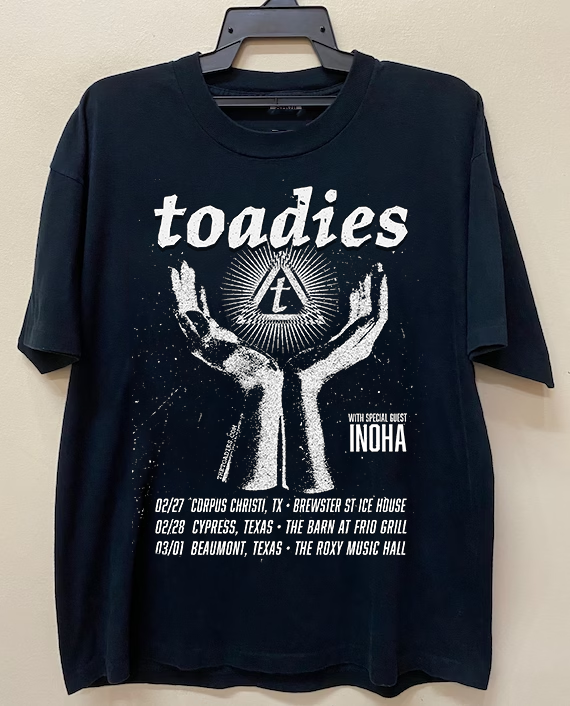 Happy 2025 Toadies Band Tour T Shirt Full Size S-5XL | eBay