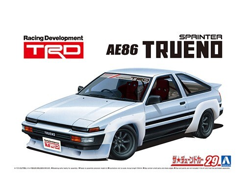 Aoshima 1/24 TRD AE86 TRUENO N2 1985 Toyota Plastic Model Kit | eBay