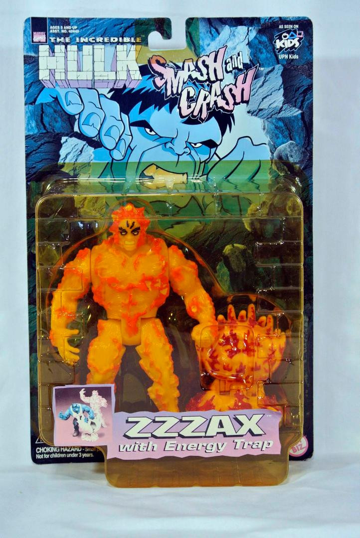 TOYBIZ The Incredible Hulk Smash And Crash ZZZAX Figure 1997 | eBay