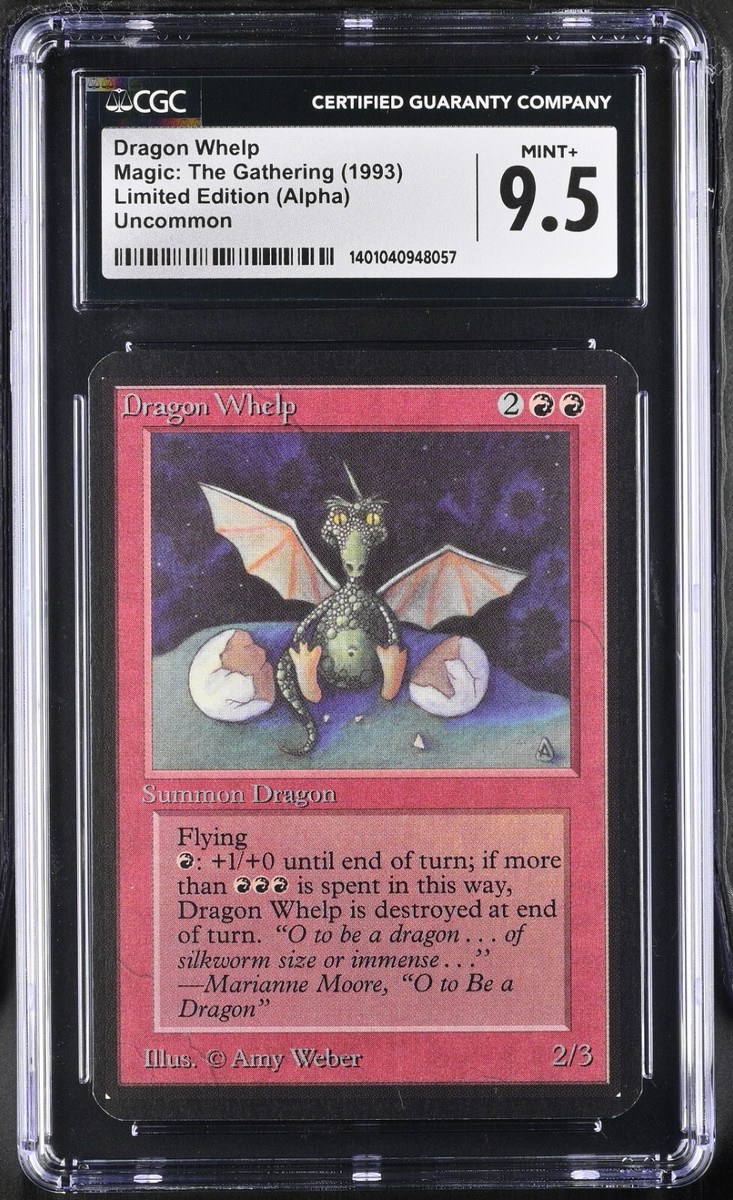 MTG Alpha DRAGON WHELP CGC 9.5 (BIN8057) Graded Power LPD | eBay