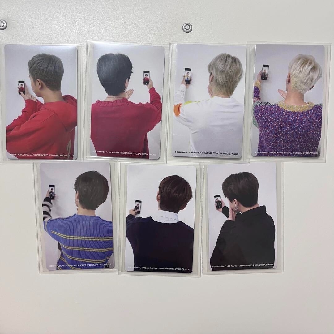 BTS Official Both Side Photocard Limited Japan Fan Club Mobile