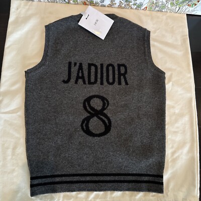 NEW w. TAG DIOR Women J'ADIOR 8 CASHMERE fantaisie Knitwear Top
