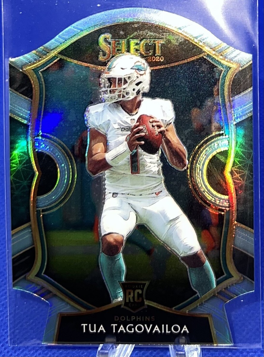 Tua Tagovailoa 2020 Panini Select Concourse Light Blue Prizm Die