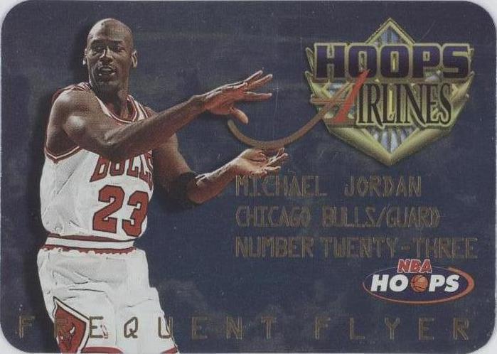 1997-98 NBA Hoops - Frequent Flyer Michael Jordan #4 for sale