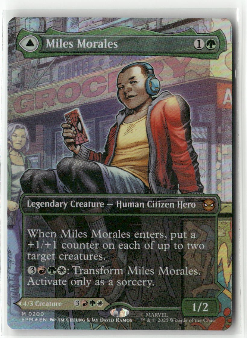 MTG Miles Morales 0200 Foil (Borderless) M Marvel's Spider-Man NM