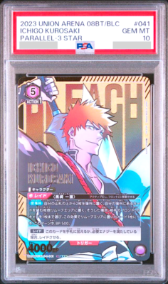 PSA 10 Union Arena BLEACH Ichigo Kurosaki Parallel 3 Star UA08BT