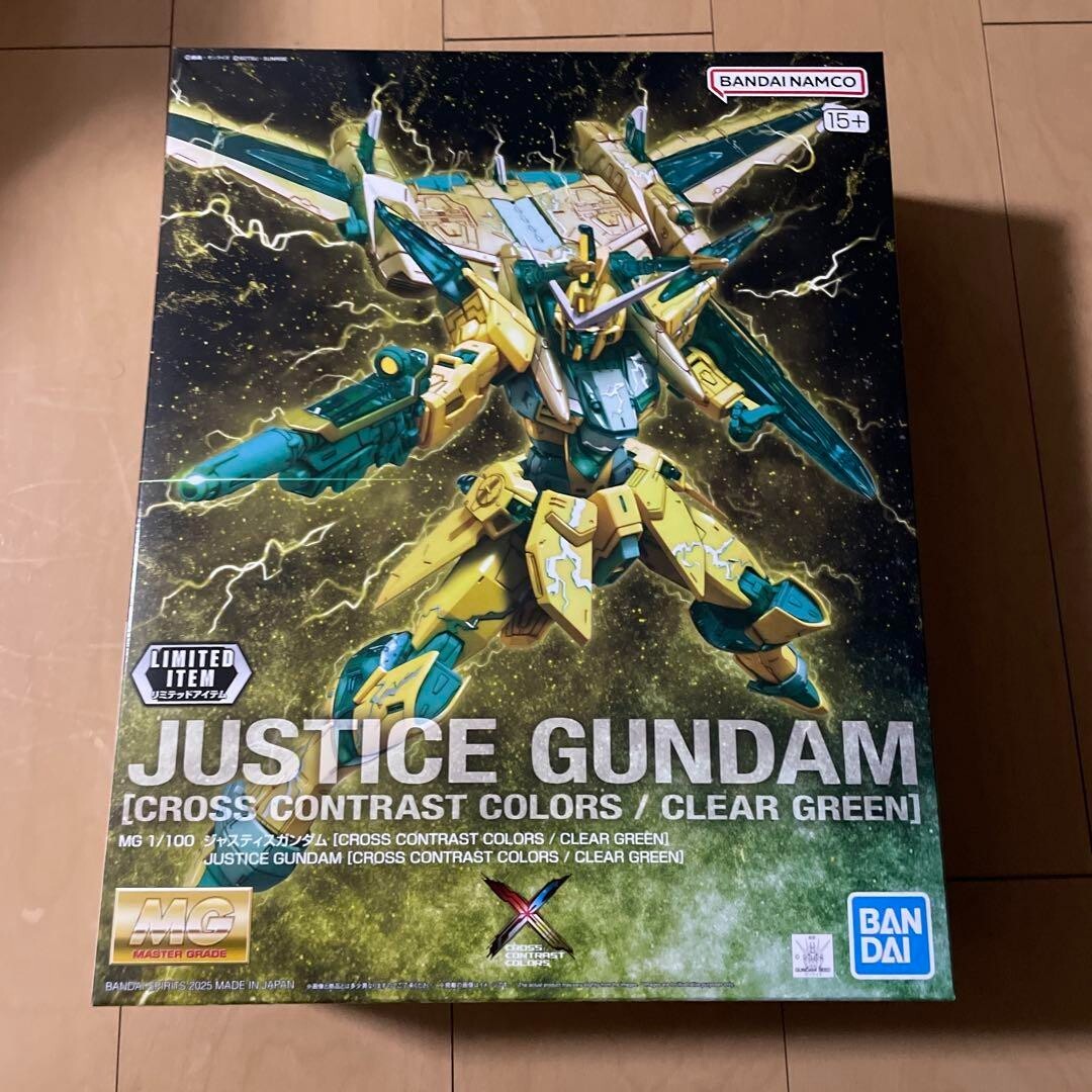MG 1/100 Justice Gundam Cross Contrast Color Clear Green Model kit