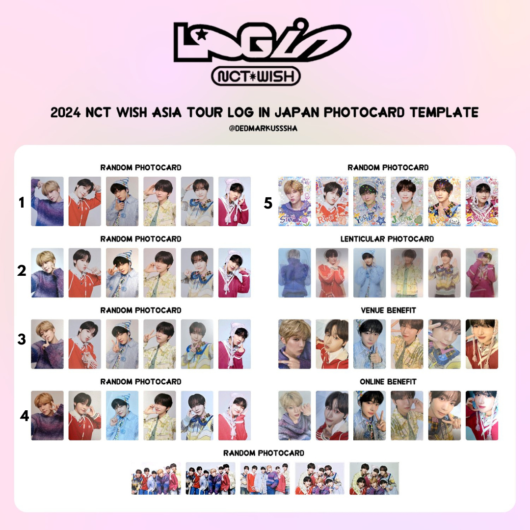 NCT WISH 2024 ASIA TOUR LOG IN JAPAN OFFICIALTRADING PHOTOCARD | eBay