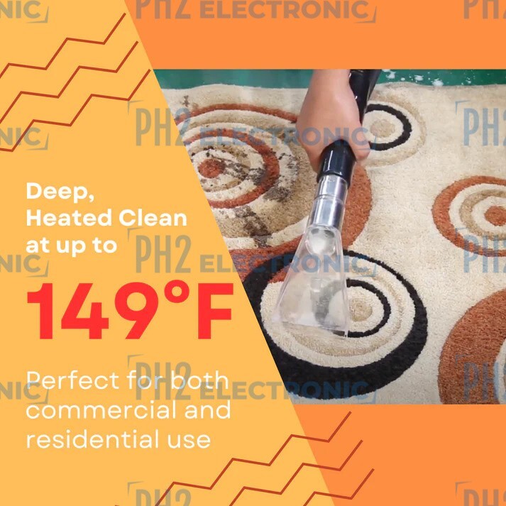 SM18H Heated Carpet Cleaning Machine - Dual-Tank Professional