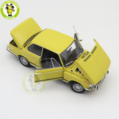 1/18 BMW 2002 tii Yellow KYOSHO 08543 Diecast Model Car Gifts For