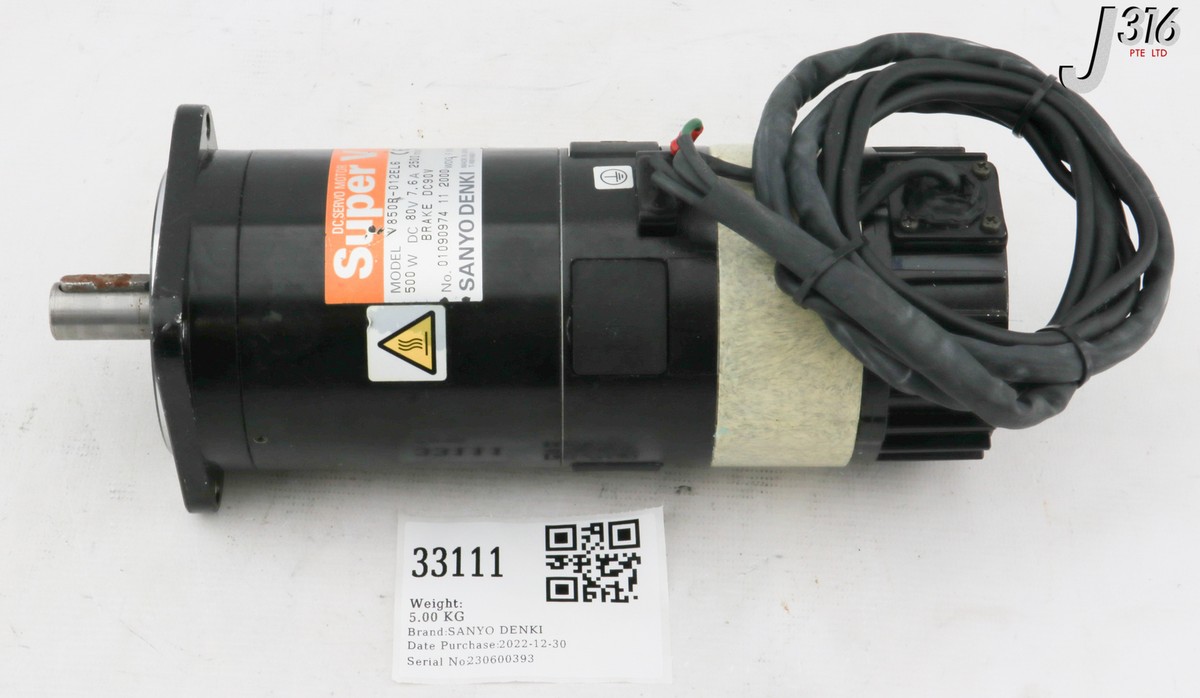 33111 SANYO DENKI SUPER V DC SERVO MOTOR V850B-012EL6 | eBay