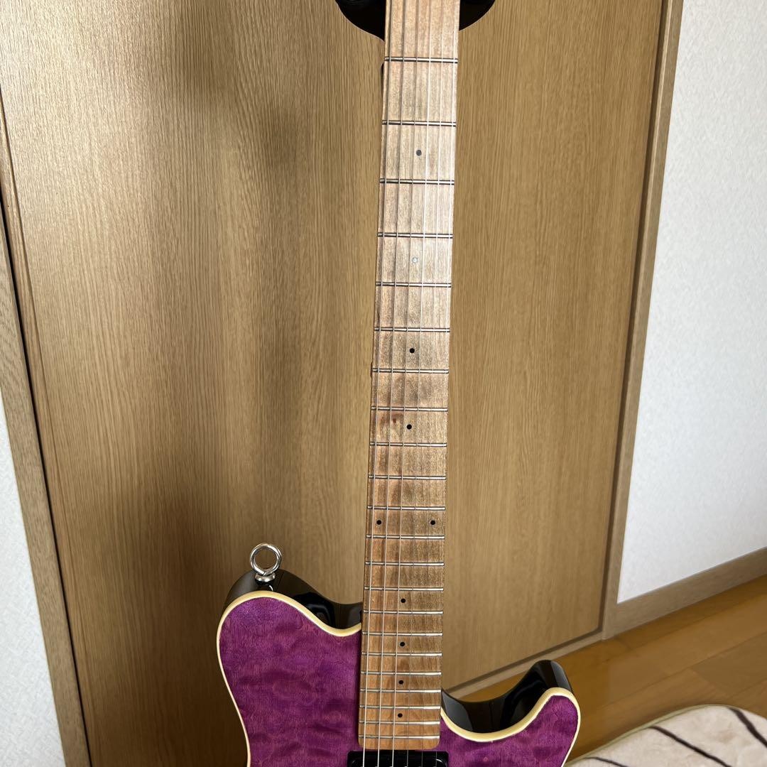 Sterling by MUSICMAN AX40 Purple EVH style partial modification