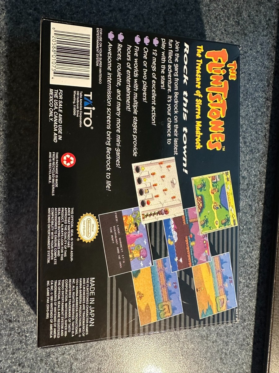 The Flintstones: Treasure of the Sierra Madrock (Super Nintendo