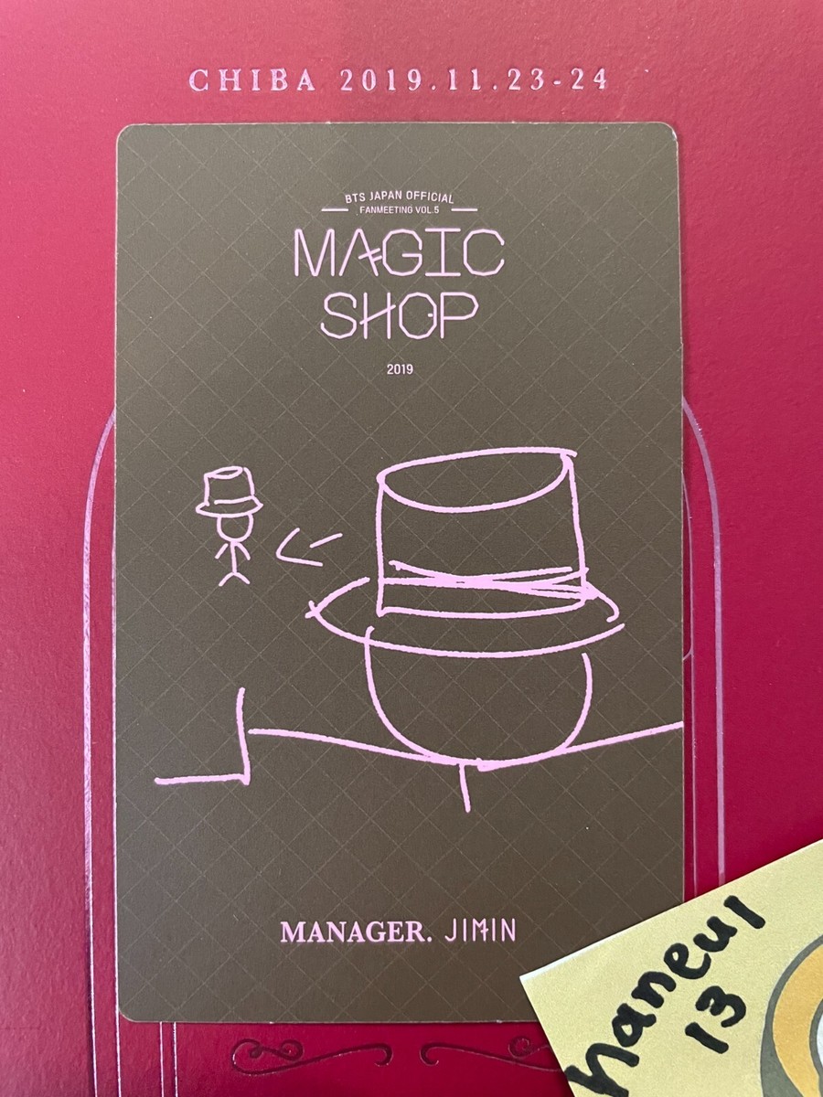 BTS JIMIN Official Photocard MAGIC SHOP JAPAN Fanmeeting Vol 5 DVD