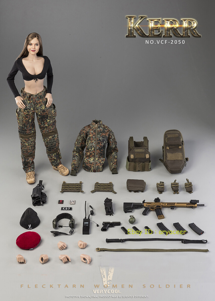 Verycool Toy VCF-2050 Flecktarn Women Soldier Kerr 1/6 Action