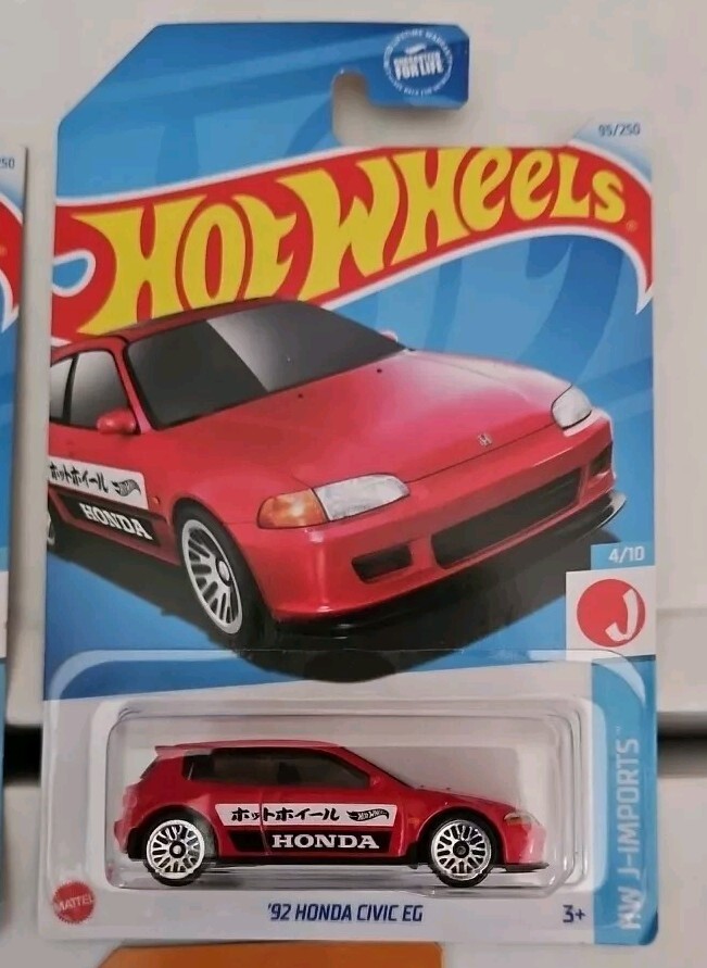 Hot Wheels Lot Of 4 Honda Civics 16 Type R, 18 Tyoe R, 92 EG, Si
