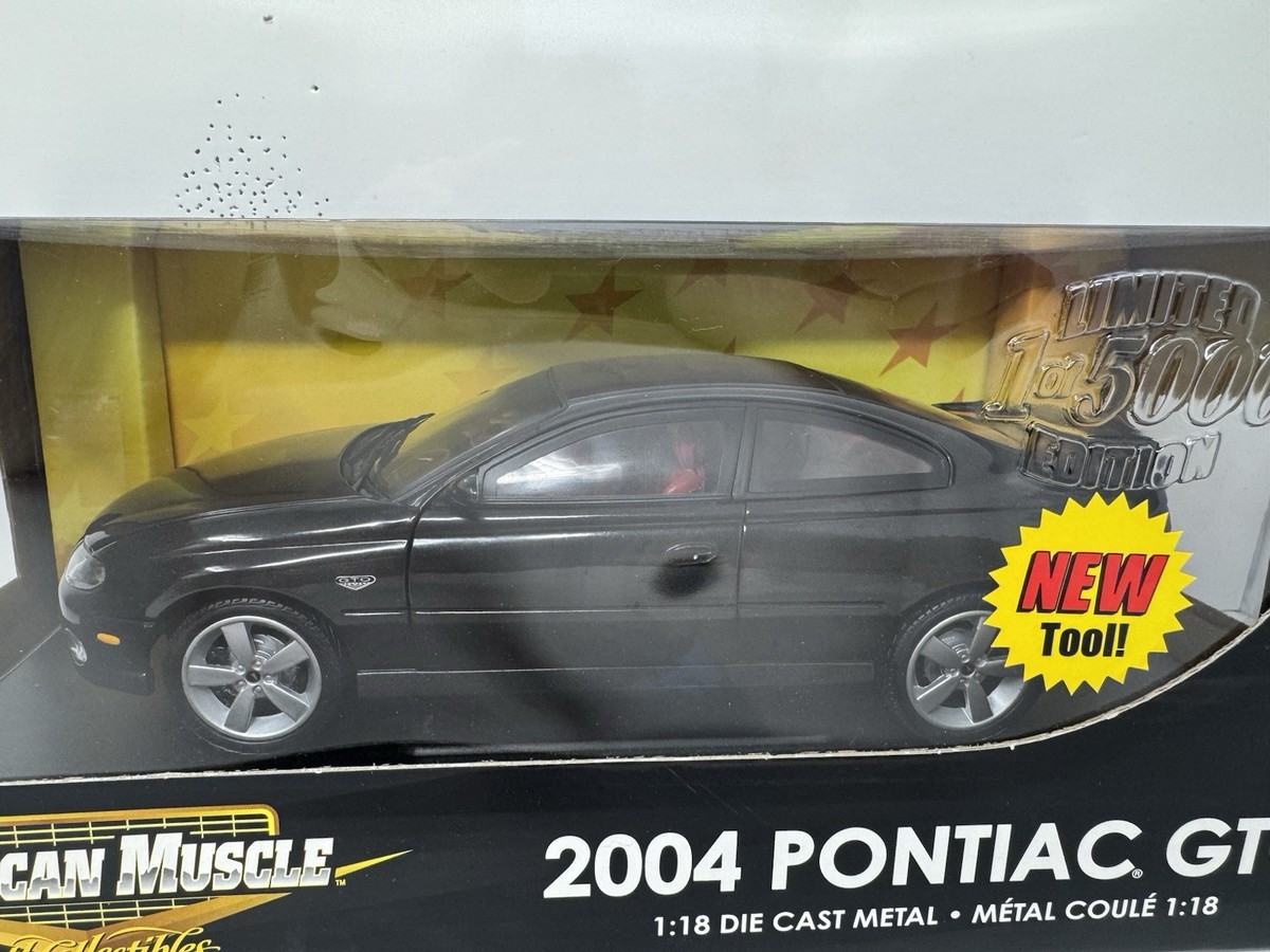 Ertl American Muscle 2004 Pontiac GTO 1:18 Diecast Black 1 of 5000